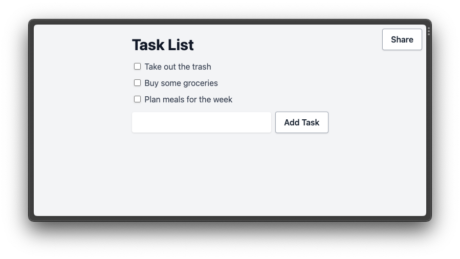 Tasks app demo shot